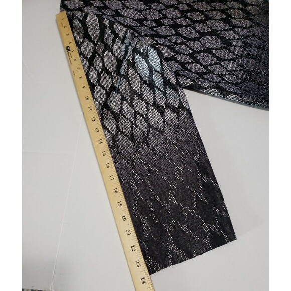 Catherines 1X Black Silver Open Front Lightweight Textured Geometric Ombre... - Picture 6 of 6